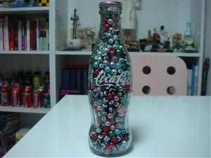 coca cola nazar boncuklu davetiye şişesi