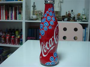 coca cola nazar boncuklu şişe Anatolia