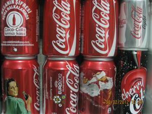 Coca cola kutu kola serisi